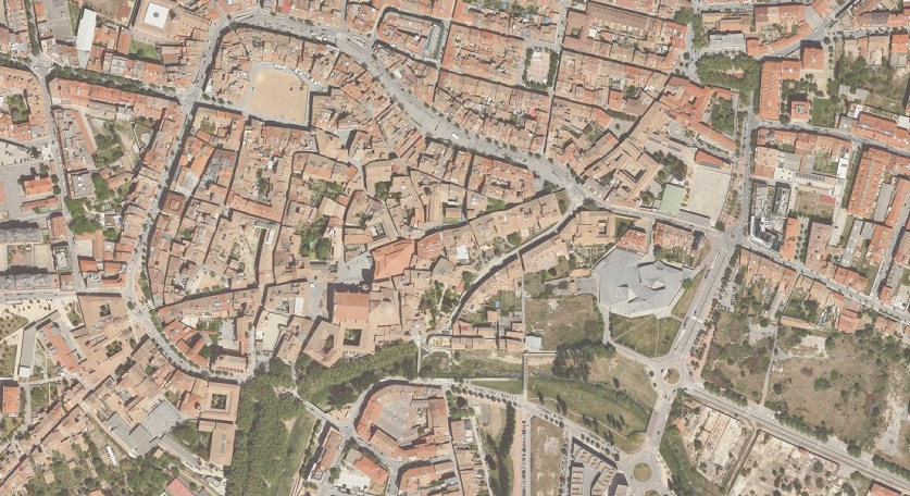 Vista aèria del centre històric de Vic